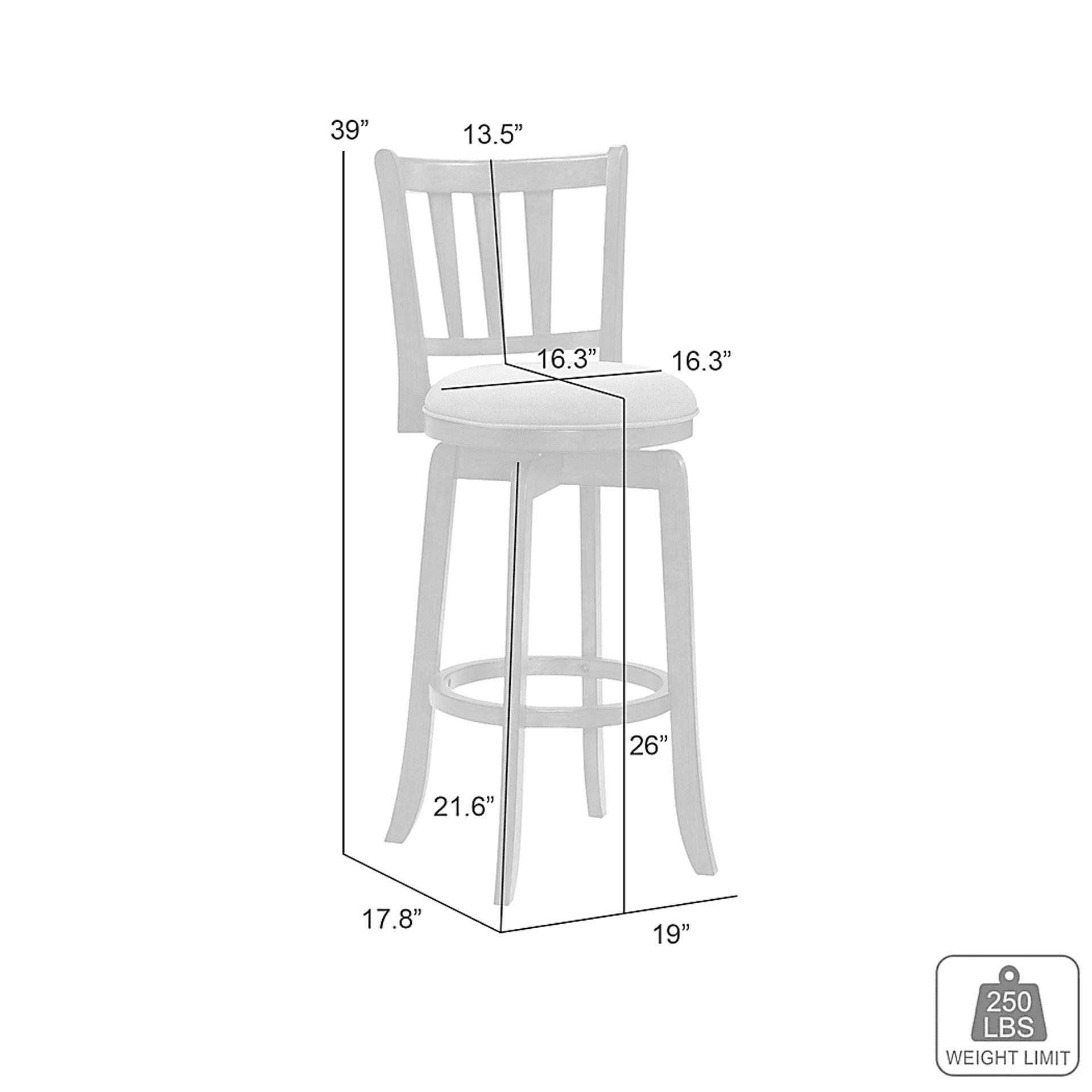 Kindersby Gray Swivel Counter Height Stool - Image 3