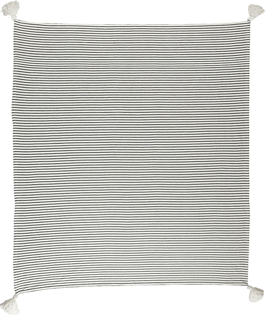 King Lane Black Throw Blanket