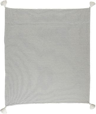 King Lane Black Throw Blanket