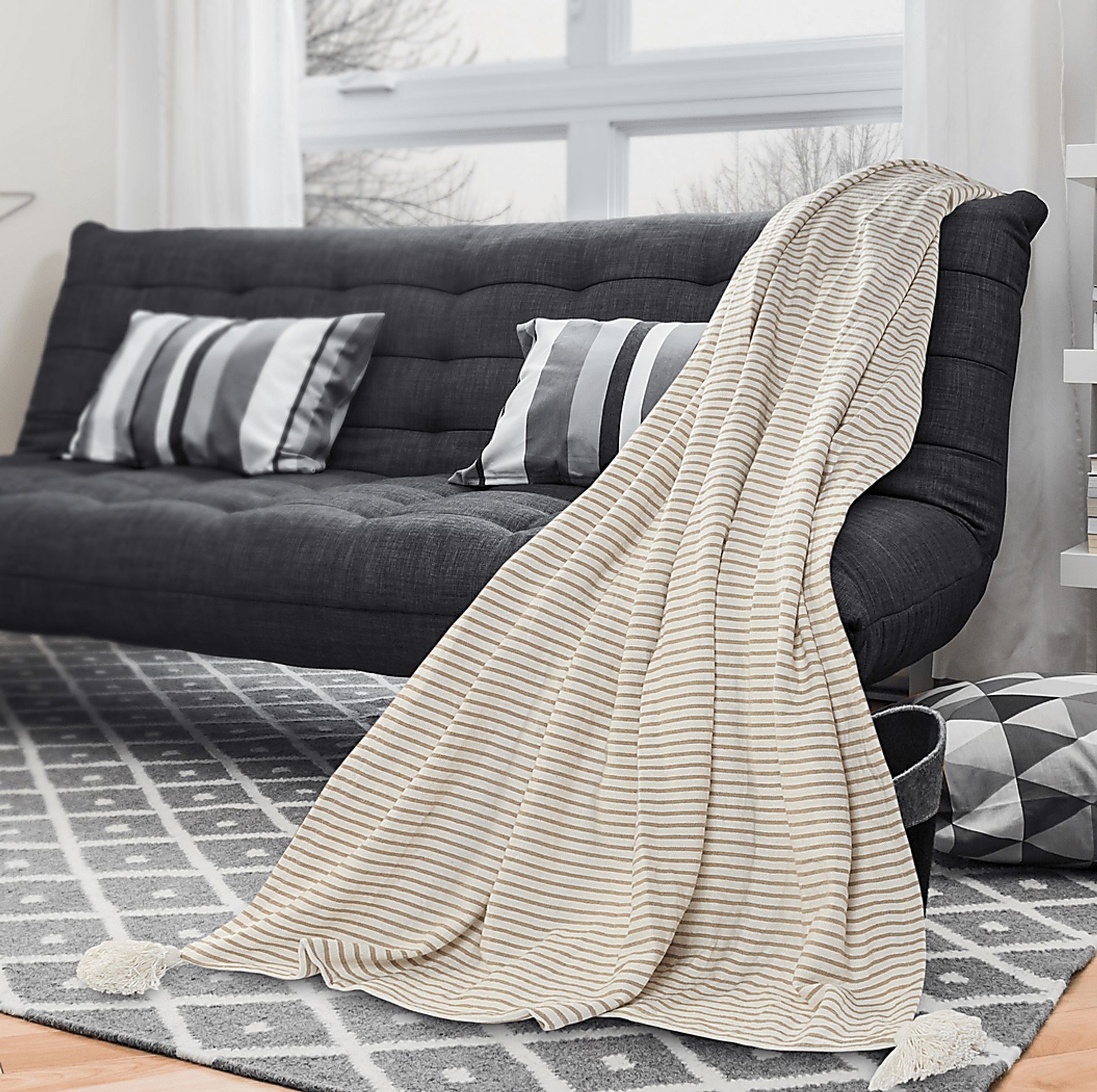 King Lane Brown Throw Blanket - Image 2