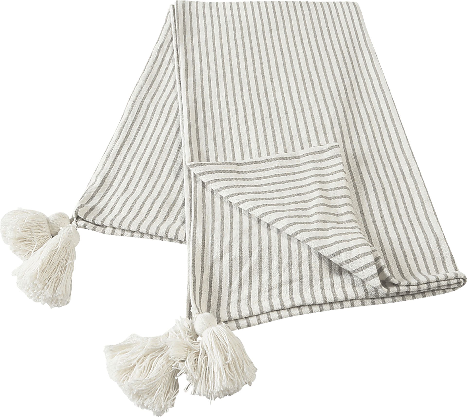 King Lane Gray Throw Blanket - Image 3