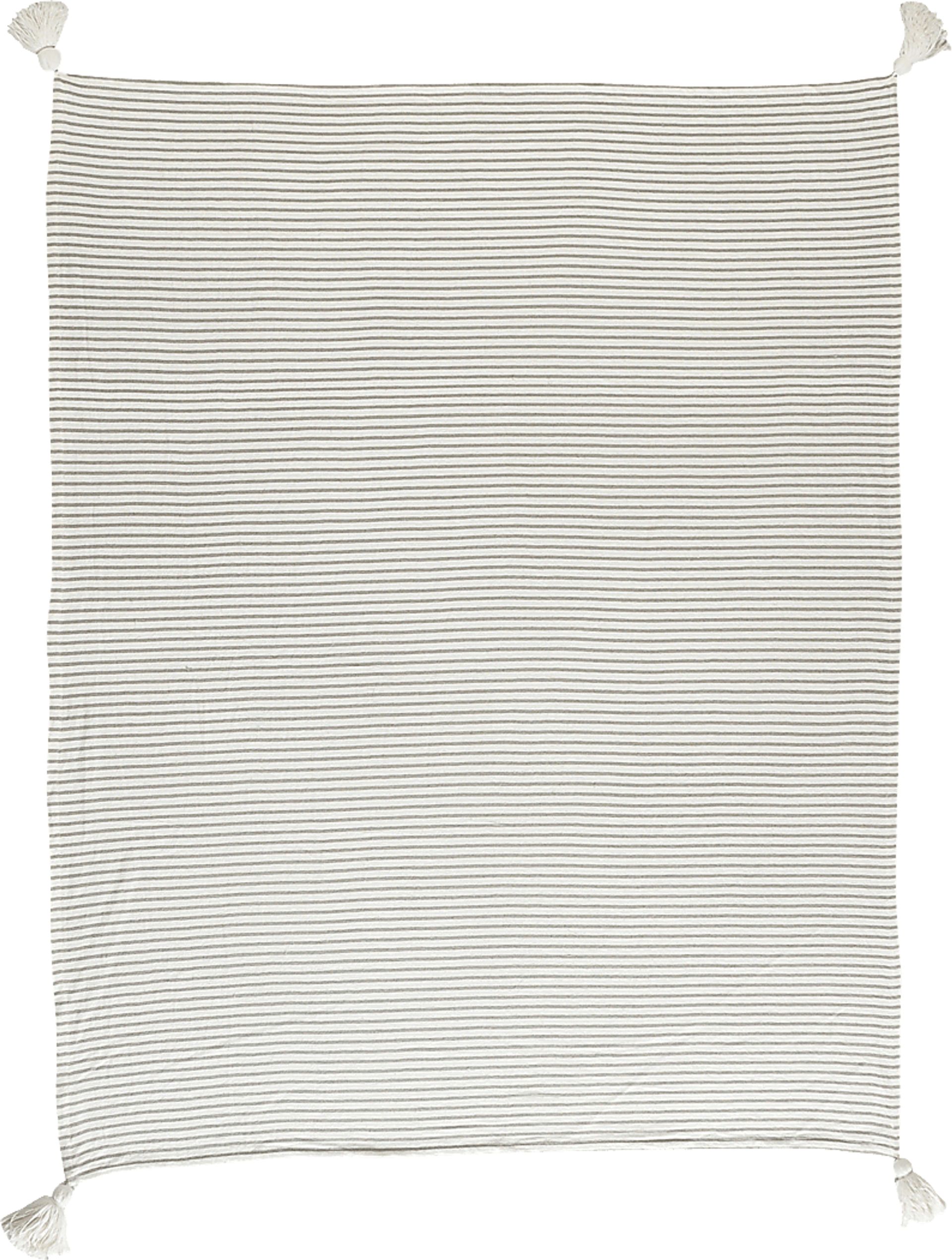 King Lane Gray Throw Blanket - Image 1