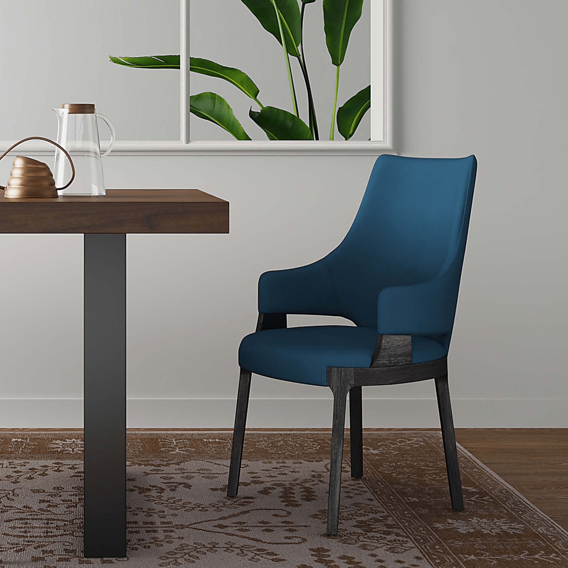 Kingery Blue Arm Chair - Image 2
