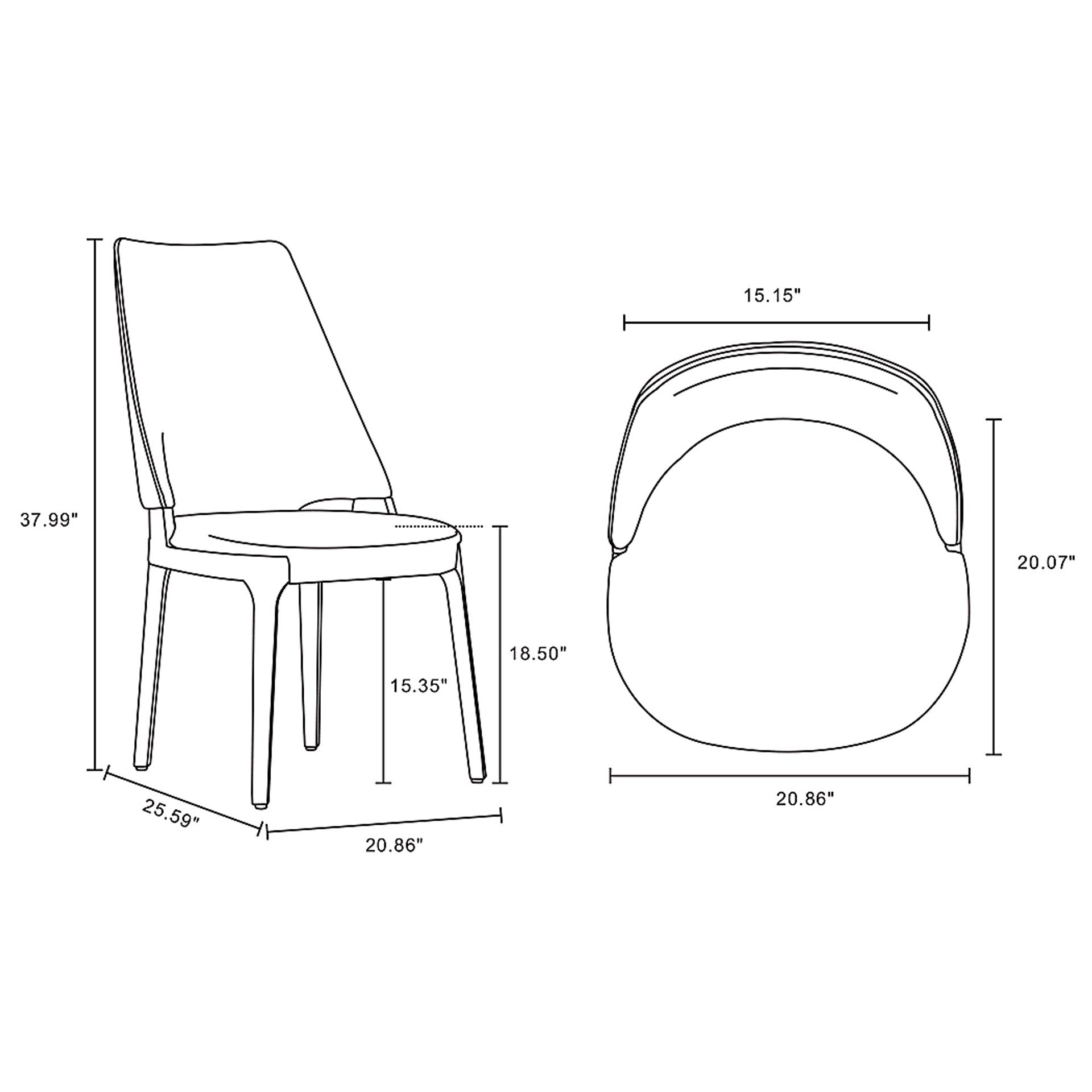 Kingery Light Gray Dining Chair, Set of 2 - Image 12