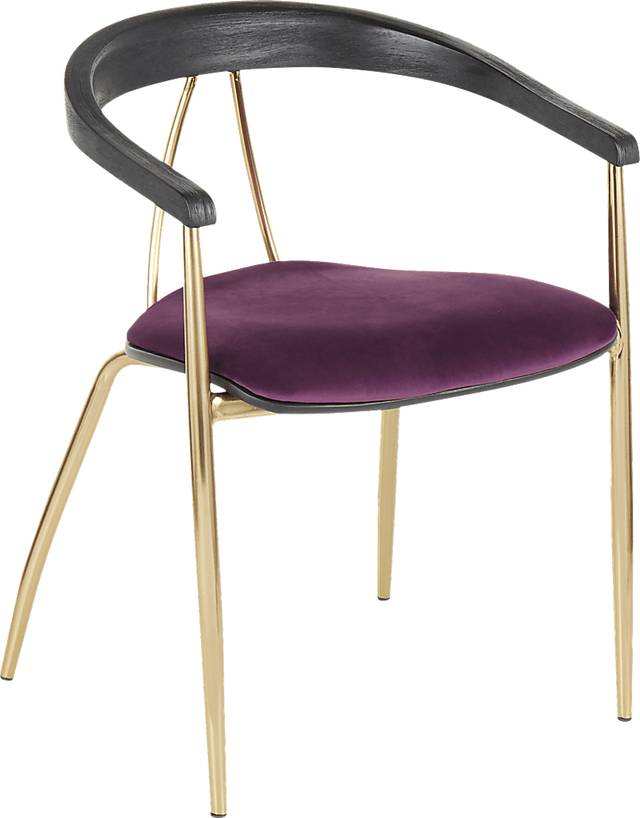 Kingrow Purple Arm Chair, Set of 2 - Thumbnail - Image 2
