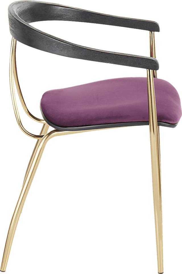 Kingrow Purple Arm Chair, Set of 2 - Thumbnail - Image 3