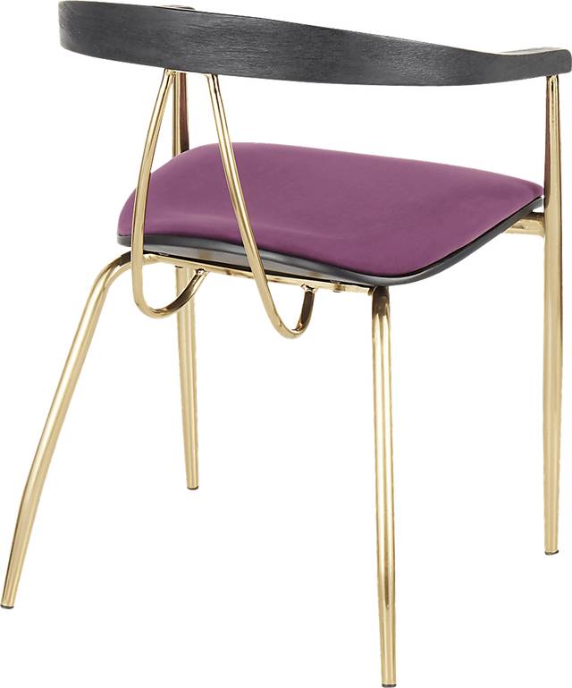 Kingrow Purple Arm Chair, Set of 2 - Thumbnail - Image 4