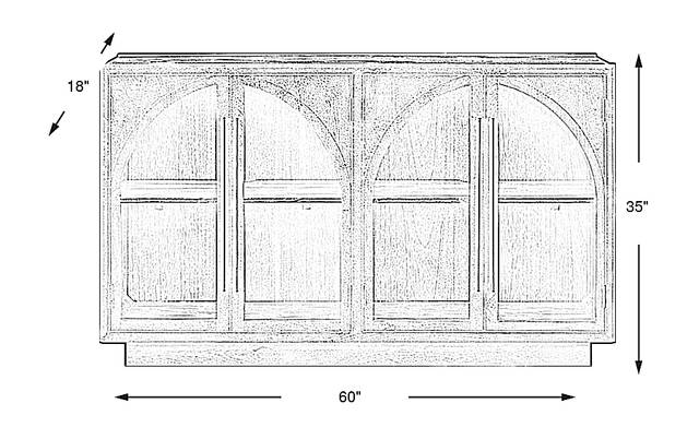 Dimension Image. Please refer to the Dimension Tab on this page for dimension details.