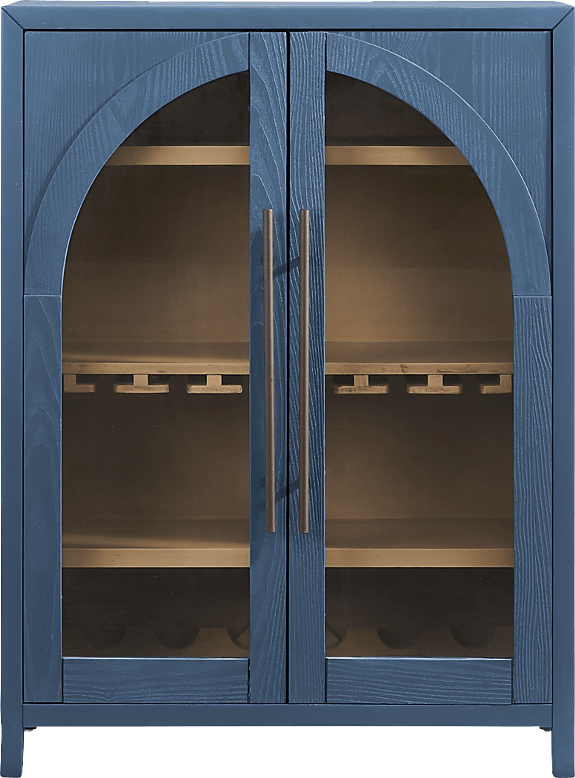 King's Road Navy Wine Cabinet - Image 1