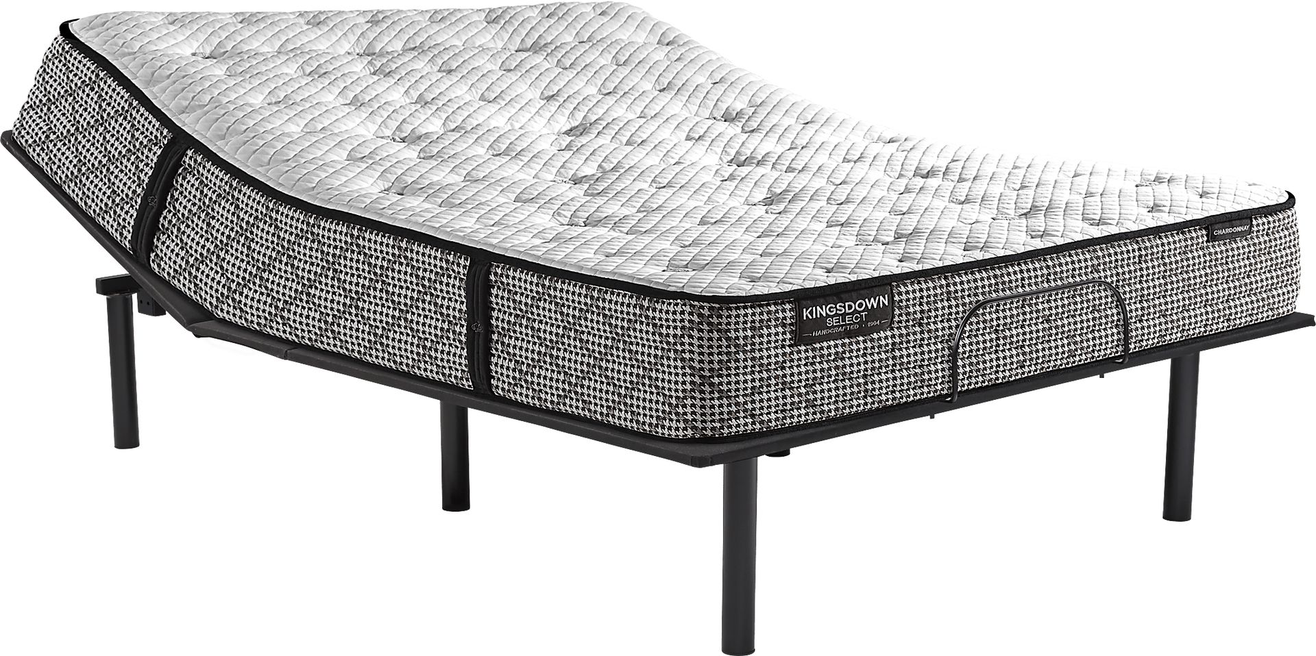 Kingsdown Chardonnay King Mattress with Head Up Only Base - Image 1