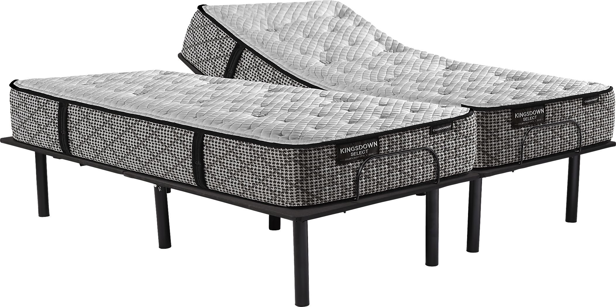 Kingsdown Chardonnay Split King Adjustable Mattress Set Rooms To Go