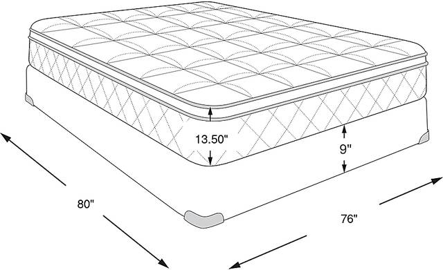 Dimension Image. Please refer to the Dimension Tab on this page for dimension details.