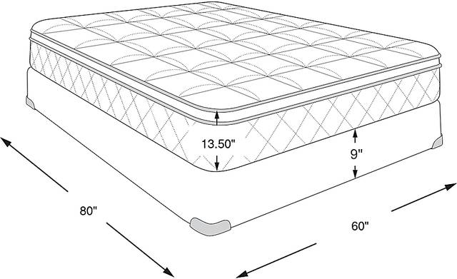 Dimension Image. Please refer to the Dimension Tab on this page for dimension details.