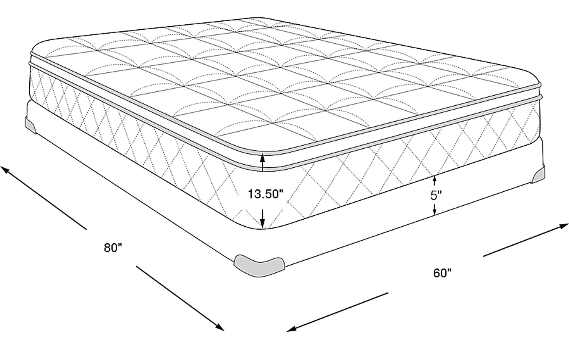 Dimension Image. Please refer to the Dimension Tab on this page for dimension details.