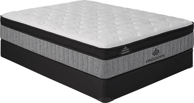 Kingsdown Inspiration Plush Low Profile Queen Mattress Set - Thumbnail - Image 1