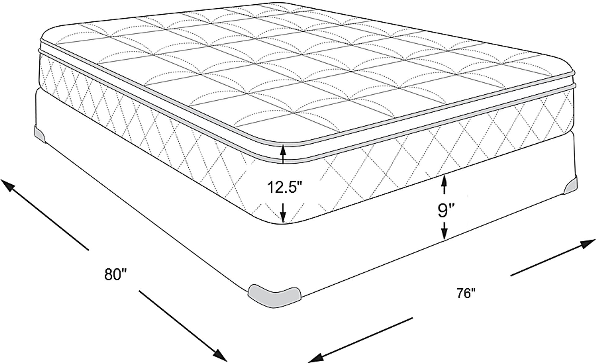 Dimension Image. Please refer to the Dimension Tab on this page for dimension details.