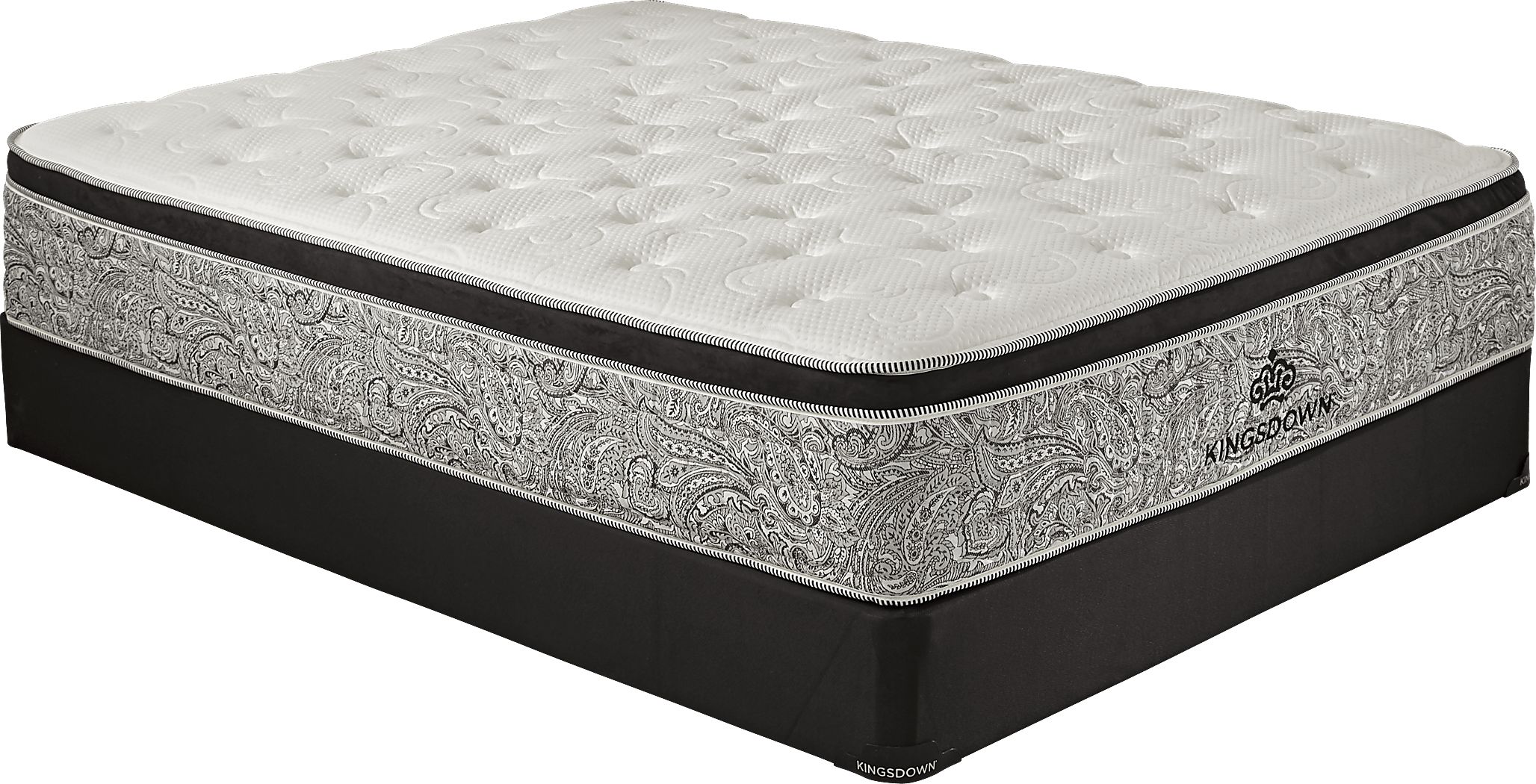 Kingsdown Oriana Low Profile Queen Mattress Set - Rooms To Go