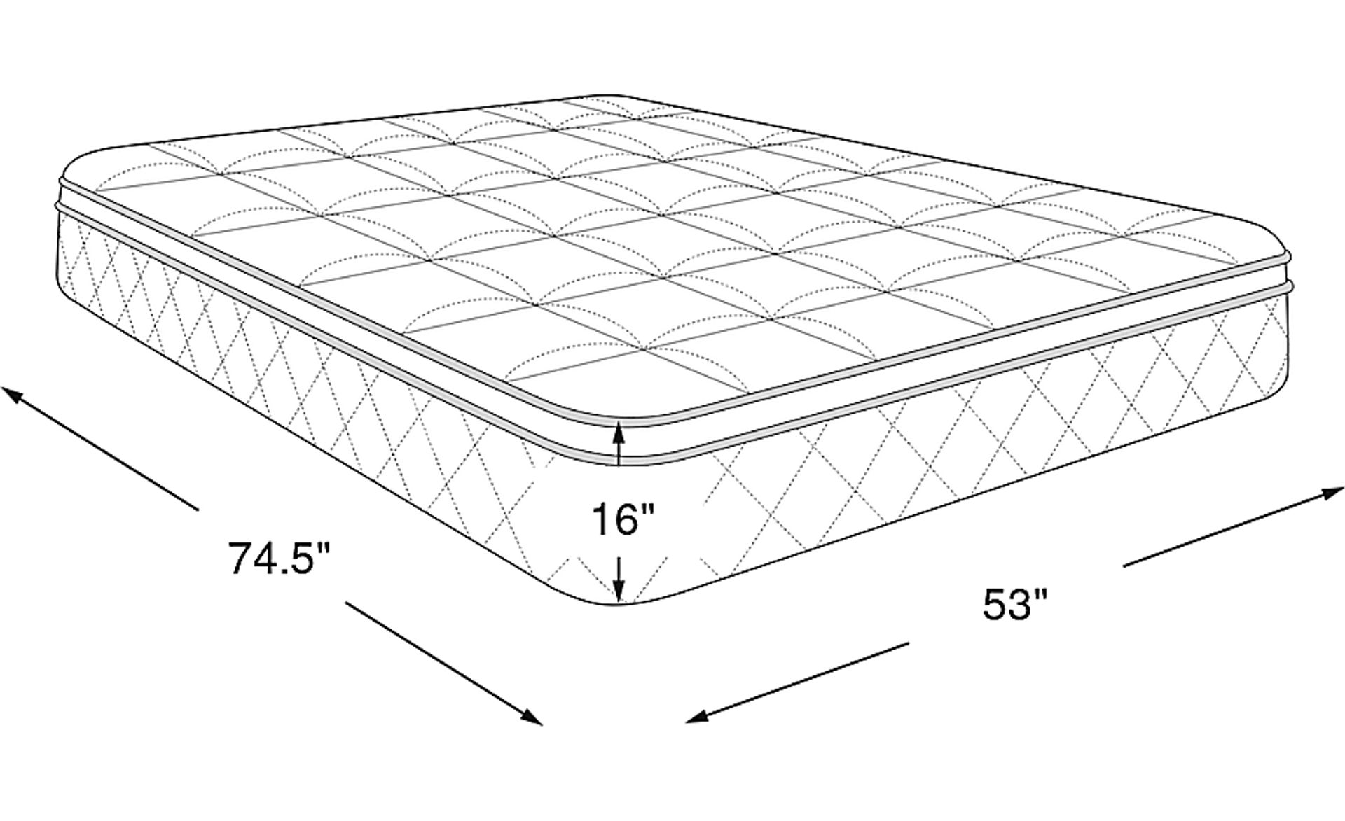 Dimension Image. Please refer to the Dimension Tab on this page for dimension details.