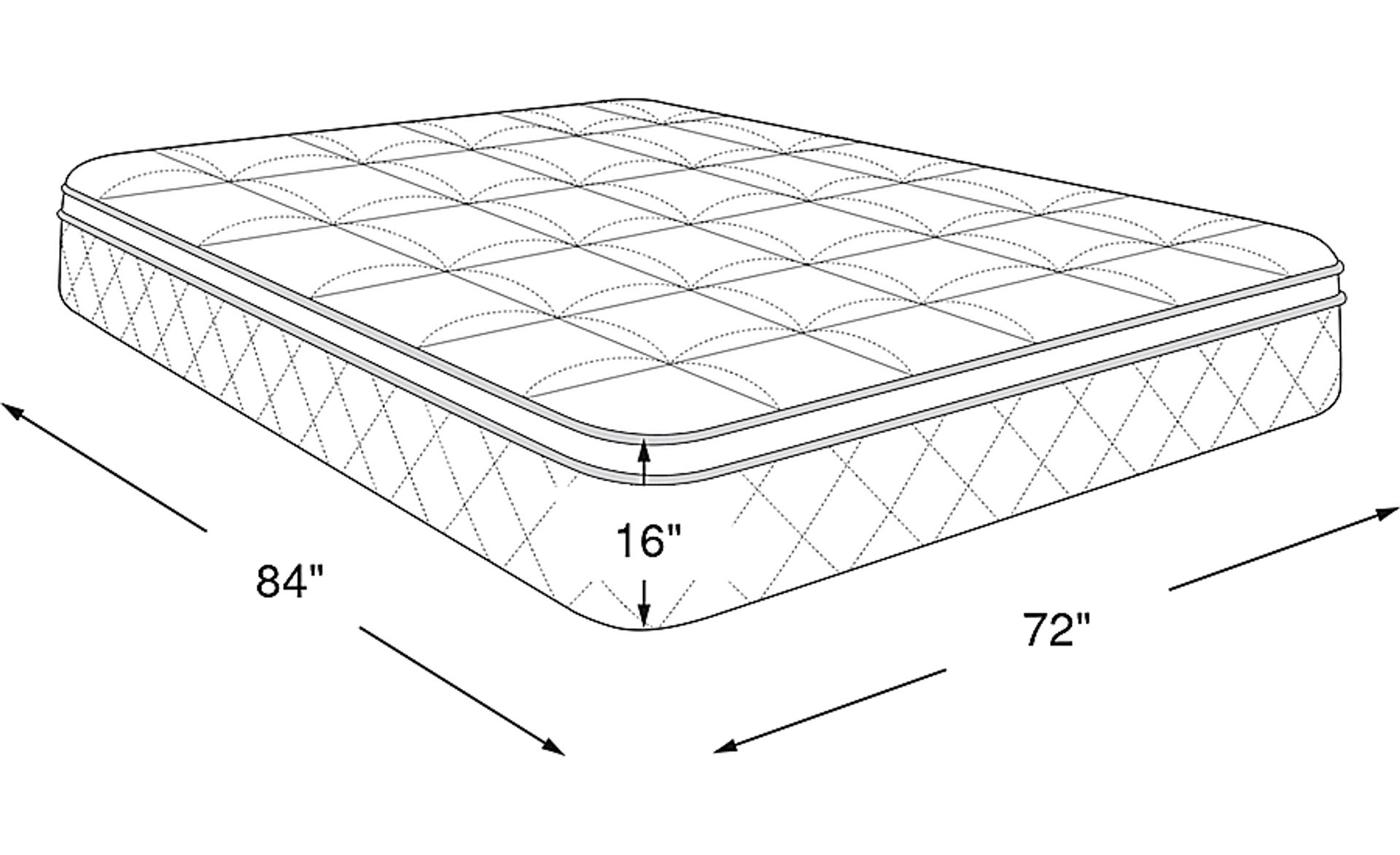 Dimension Image. Please refer to the Dimension Tab on this page for dimension details.