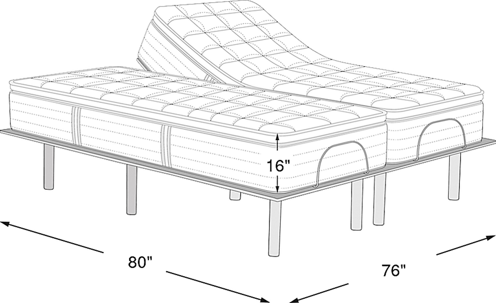 Dimension Image. Please refer to the Dimension Tab on this page for dimension details.