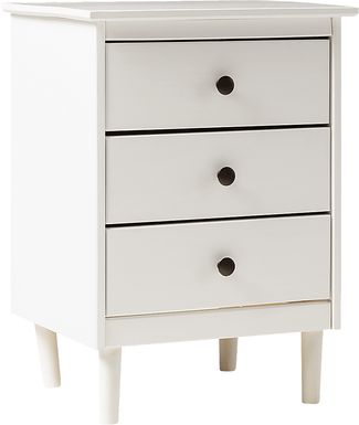 Kingshall White Nightstand