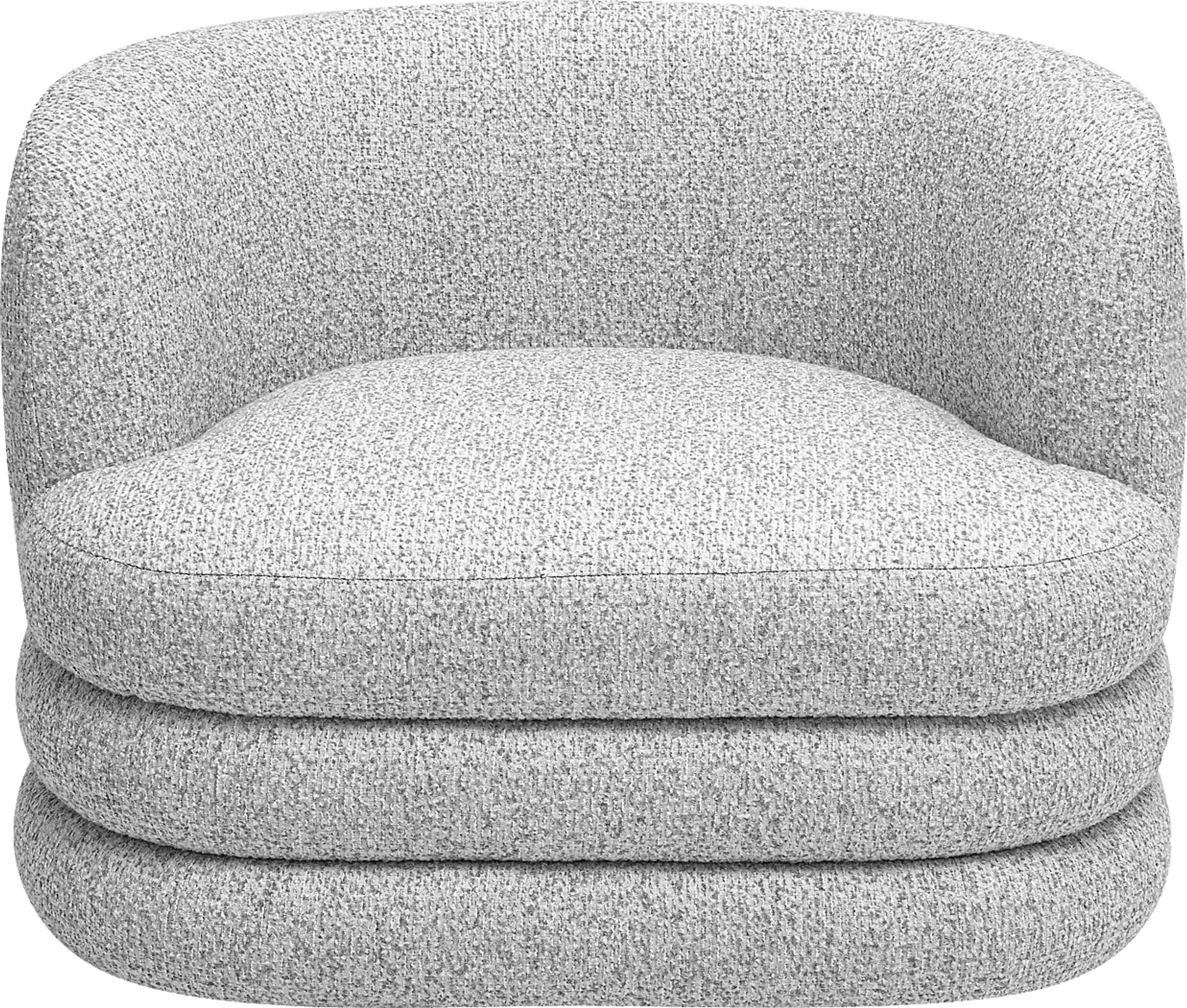 Kingsley Gray Swivel Chair - Image 2