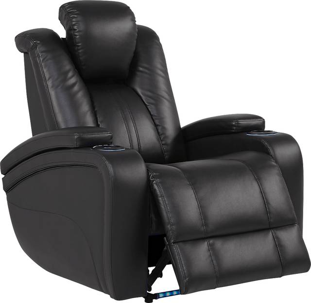 Kingvale Court Black Dual Power Recliner - Thumbnail - Image 2