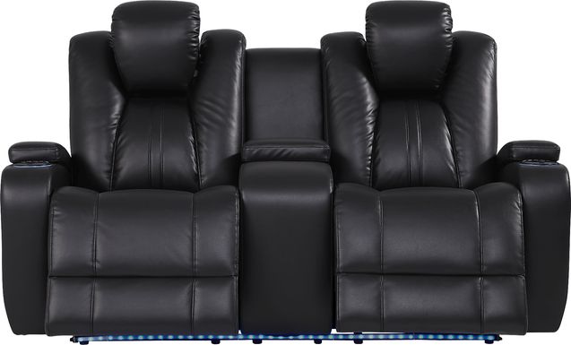 dual power reclining console loveseat