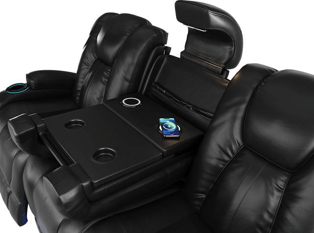 Kingvale Court Black 3 Pc Reclining Living Room - Thumbnail - Image 6