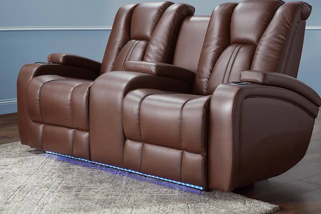 Kingvale Court Mocha 8 Pc Dual Power Reclining Living Room - Thumbnail - Image 16