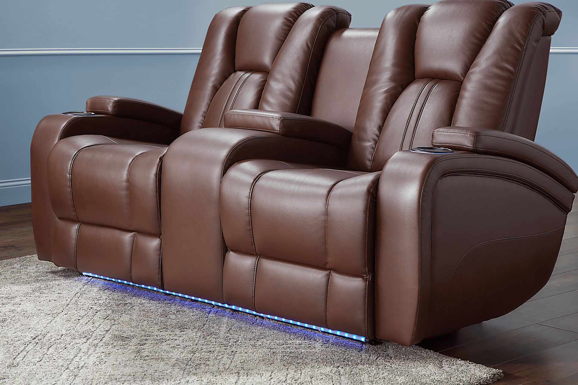 Kingvale Court Mocha 8 Pc Dual Power Reclining Living Room - Image 16