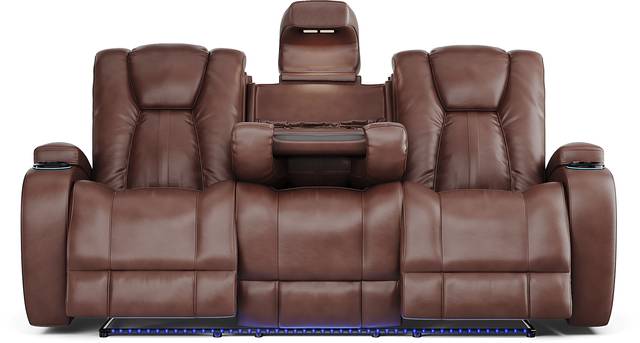 Kingvale Court Mocha 8 Pc Dual Power Reclining Living Room - Thumbnail - Image 3