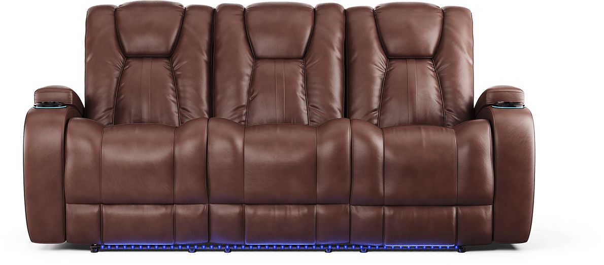 Kingvale Court Mocha Dual Power Reclining Sofa Rooms To Go