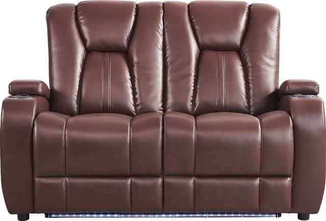 Kingvale Court Mocha 7 Pc Living Room with Dual Power Reclining Sofa - Thumbnail - Image 14