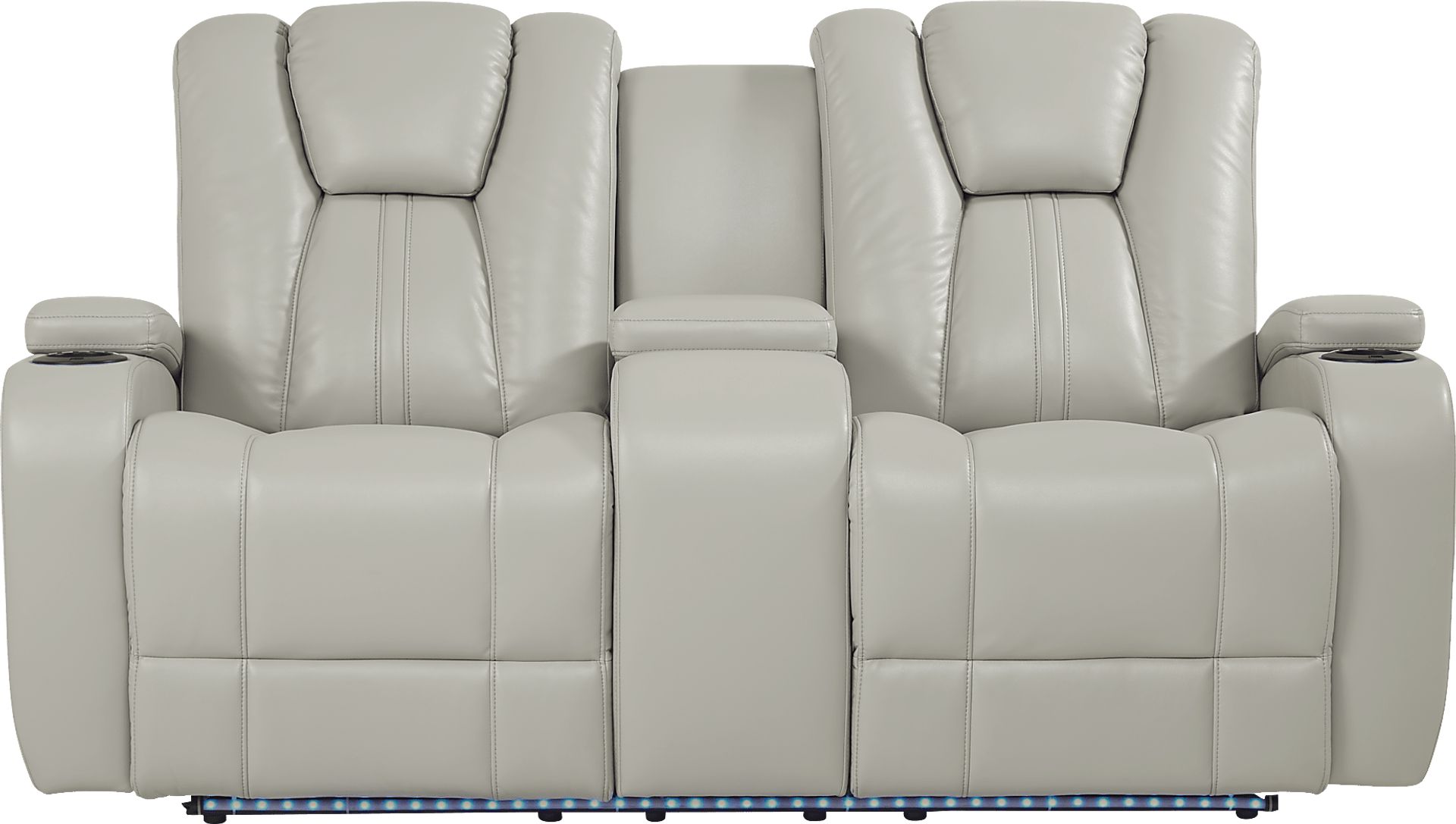 Kingvale Court Platinum Dual Power Reclining Console Loveseat - Image 2