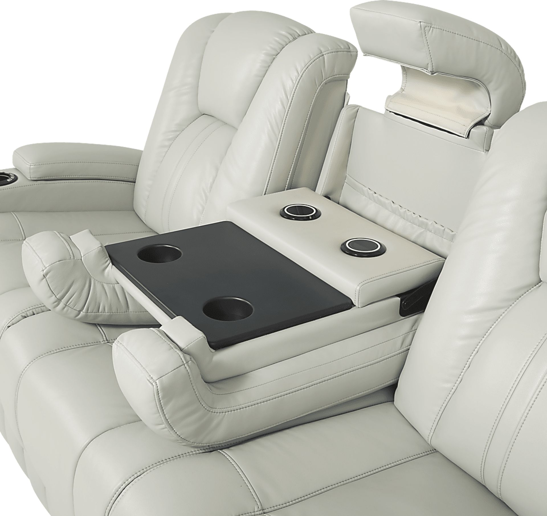 Kingvale Court Platinum Dual Power Reclining Sofa - Image 5
