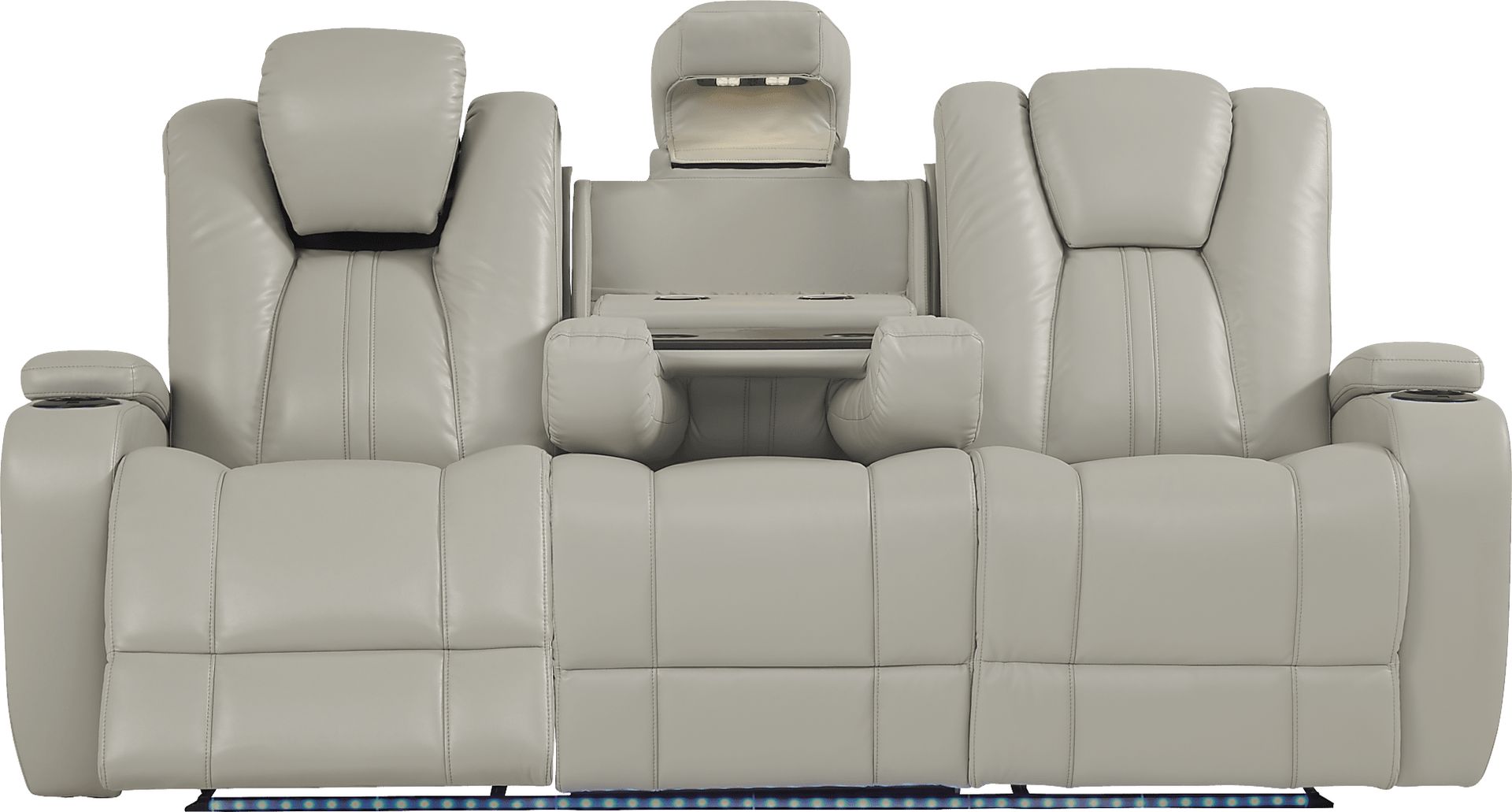 Kingvale Court Platinum Dual Power Reclining Sofa - Image 6