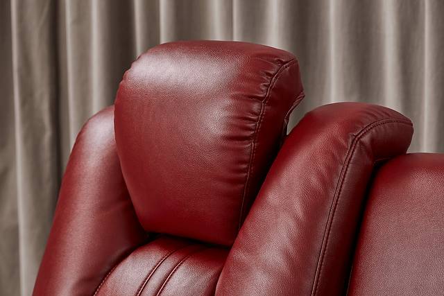 Kingvale Court Red Dual Power Reclining Console Loveseat - Thumbnail - Image 3