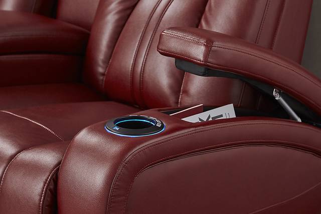 Kingvale Court Red 3 Pc Dual Power Reclining Living Room - Thumbnail - Image 11