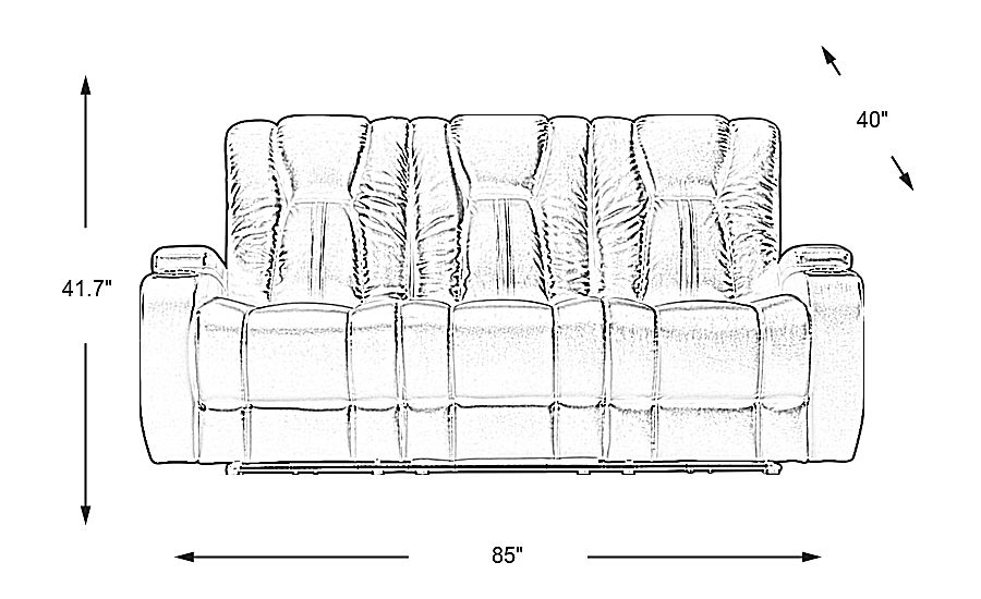 Dual Power Reclining Sofa Rooms To