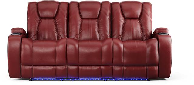 Kingvale Court Red 2 Pc Living Room with Dual Power Reclining Sofa - Thumbnail - Image 2