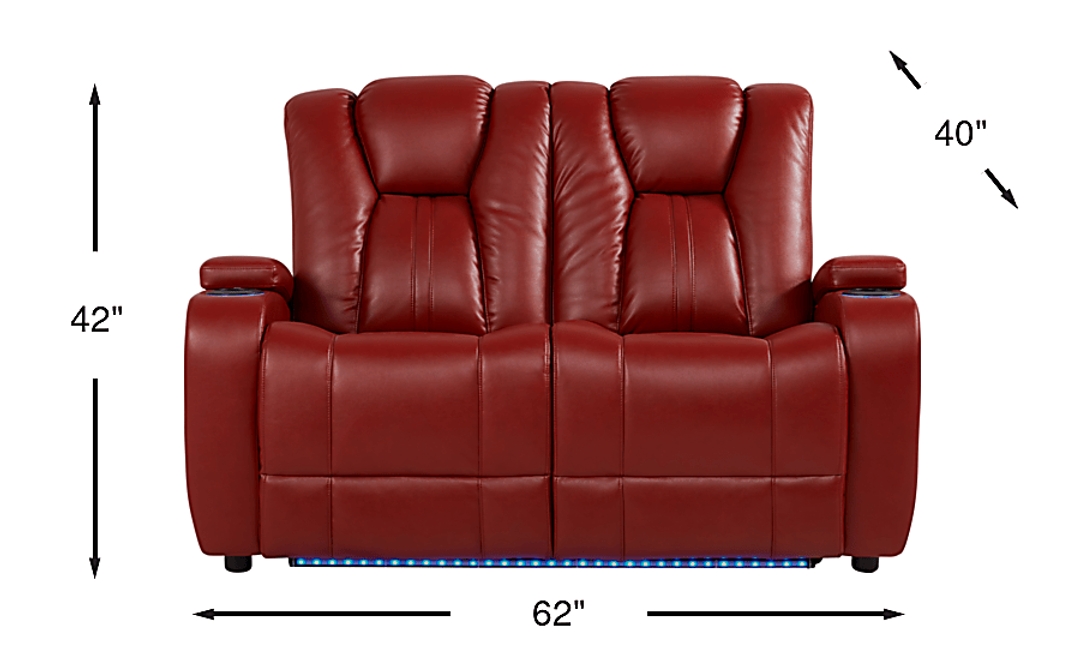Kingvale Court Red Loveseat