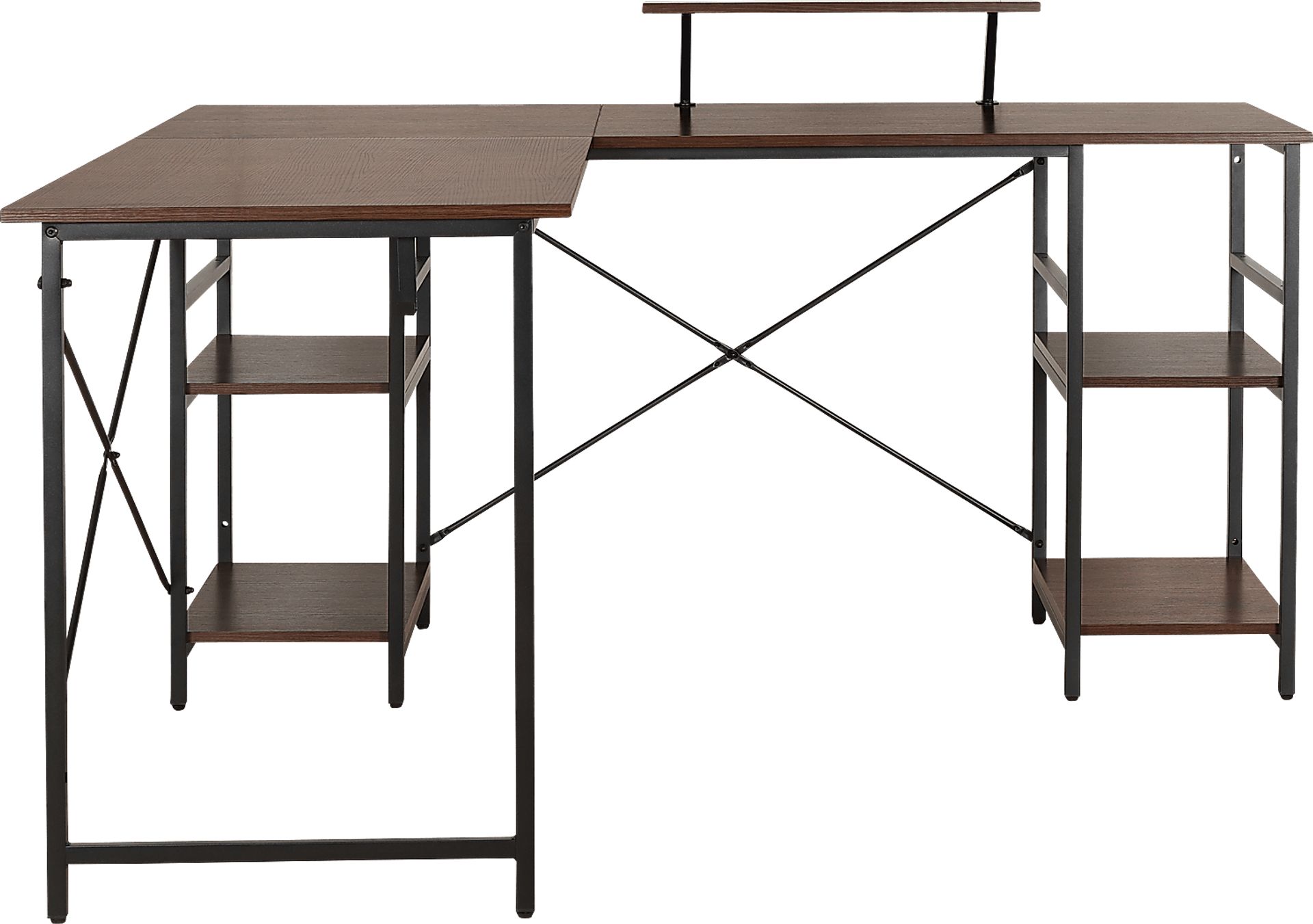 Kinigar Walnut Storage Desk - Image 11