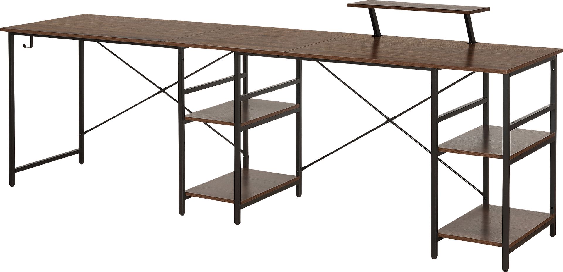 Kinigar Walnut Storage Desk - Image 14