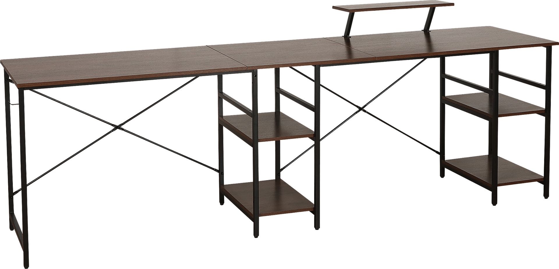Kinigar Walnut Storage Desk - Image 6