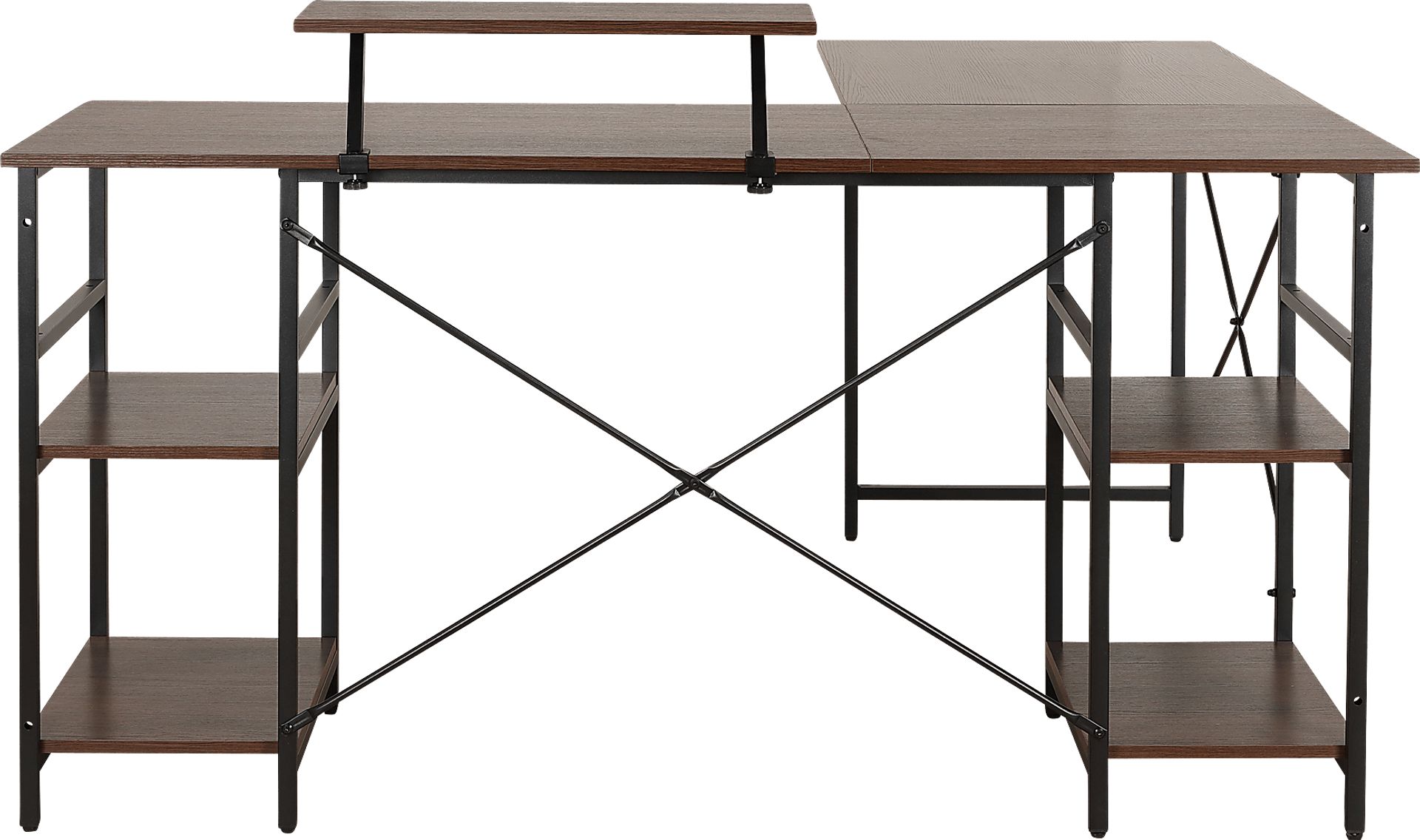 Kinigar Walnut Storage Desk - Image 8