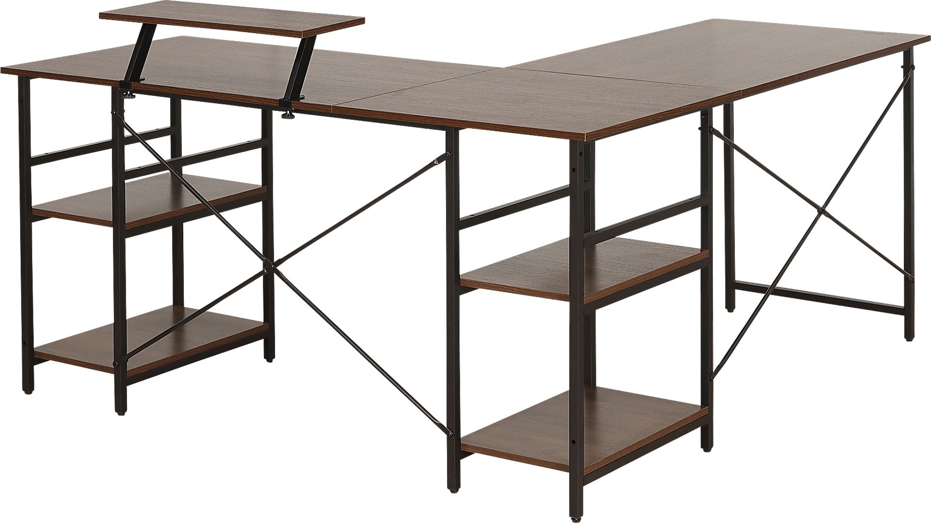 Kinigar Walnut Storage Desk - Image 9