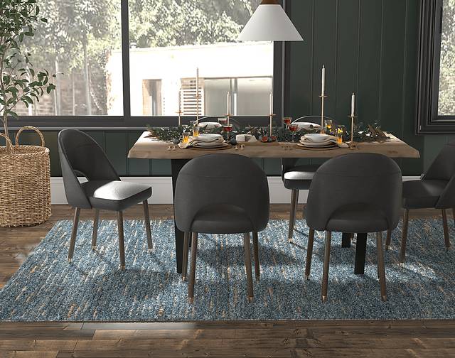 Kinipon Blue 5' x 7' Rug - Thumbnail - Image 3
