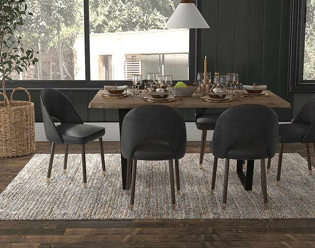 Kinipon Gray/Natural 5' x 7' Rug - Thumbnail - Image 3