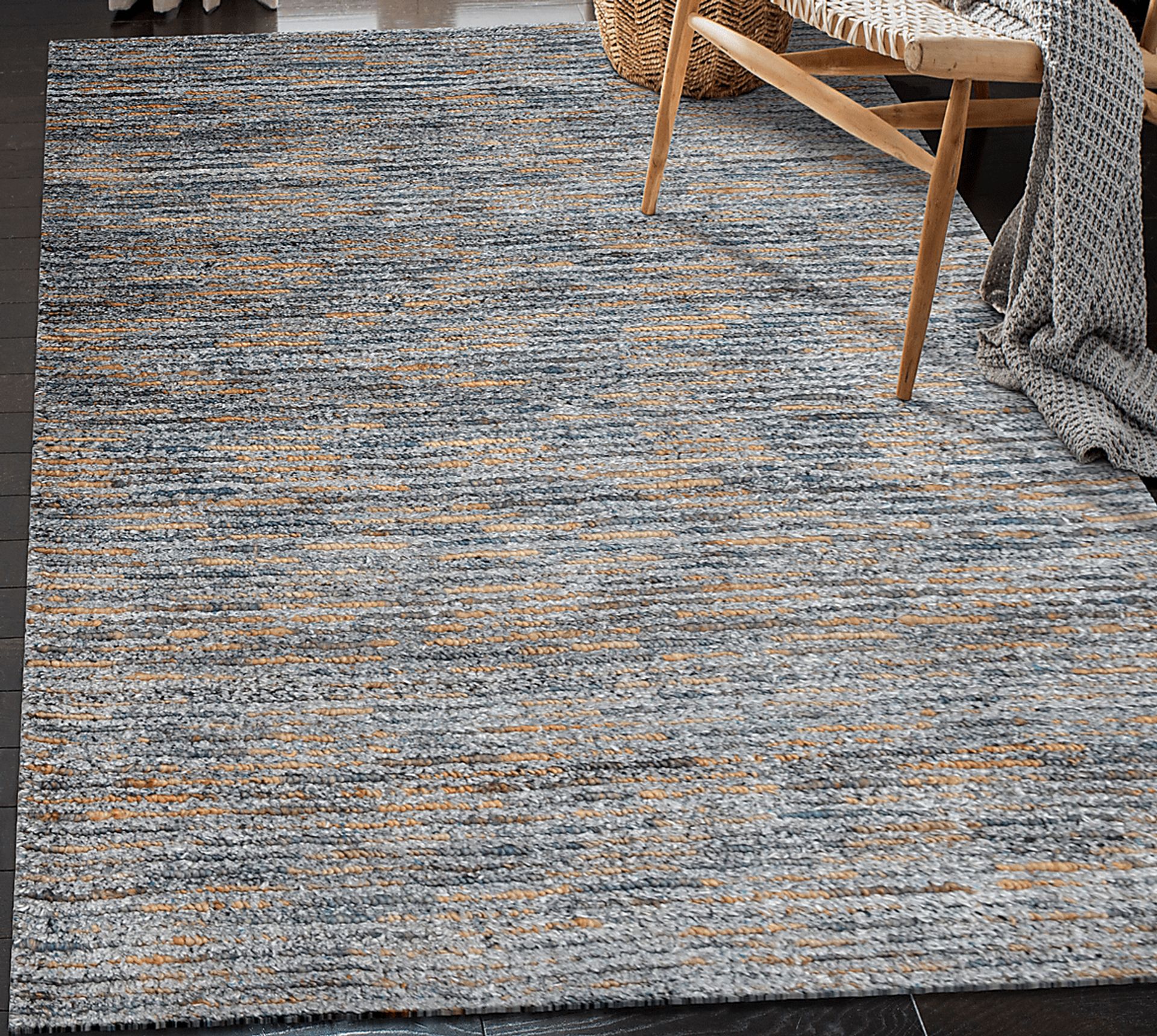 Kinipon Natural/Slate 5' x 7' Rug - Image 4